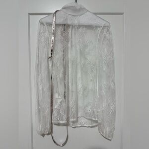 House of CB “Clara” Sheer Lace Top – Size XS NWT‎